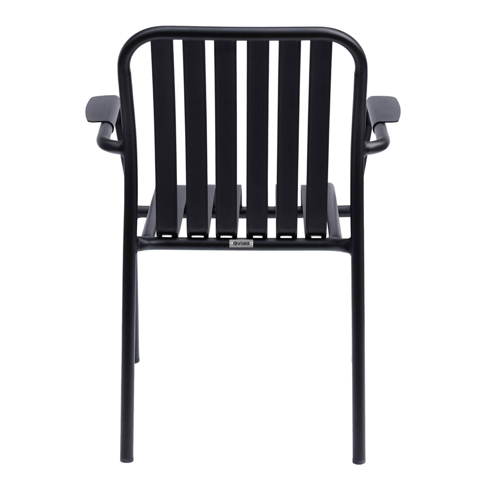 Silla de jardín con reposabrazos de aluminio