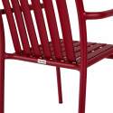 Silla de jardín con reposabrazos de aluminio