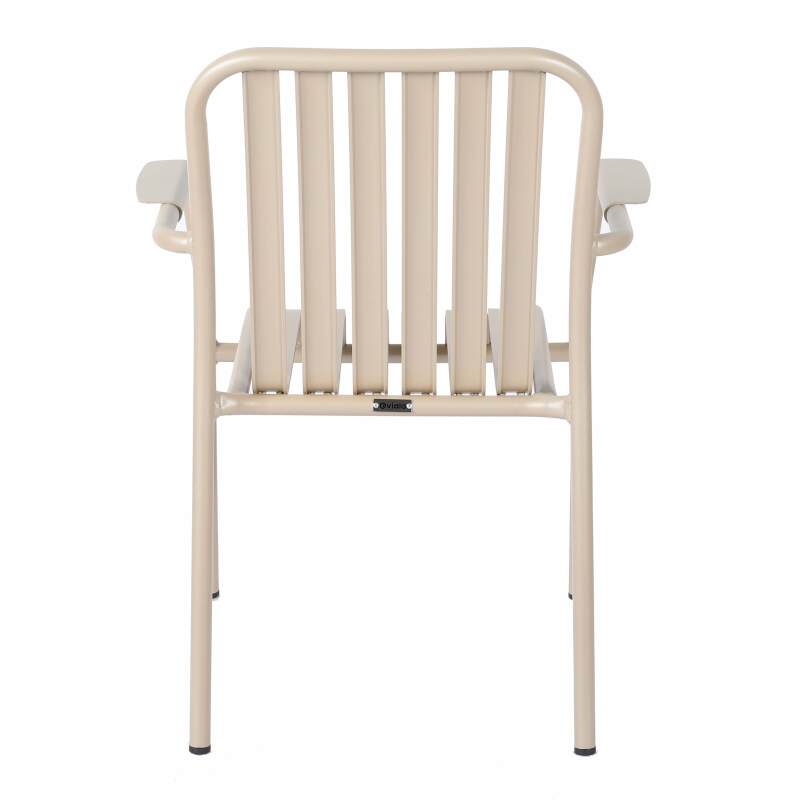 Silla de jardín con reposabrazos de aluminio (6/7)