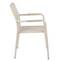 Silla de jardín con reposabrazos de aluminio