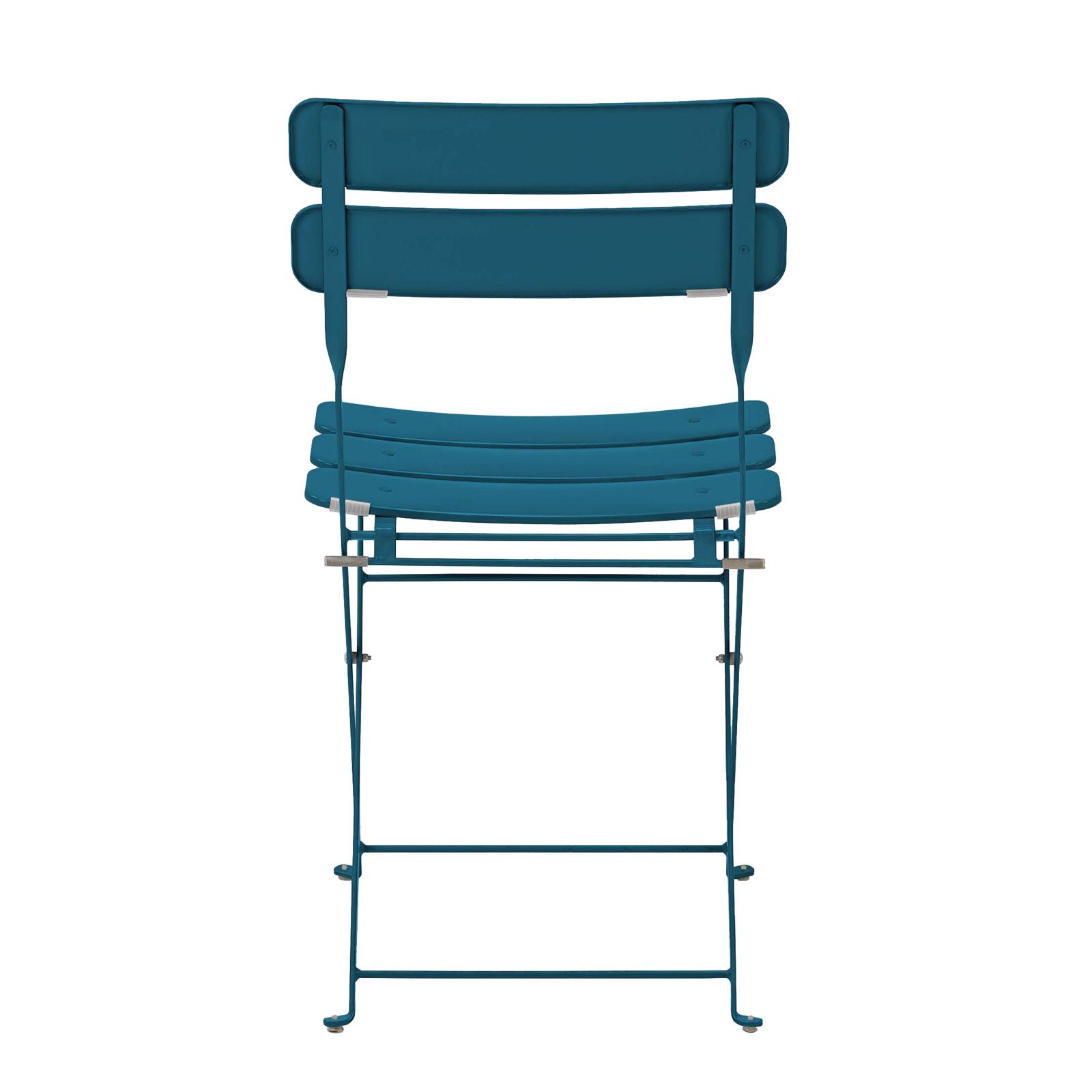 Juego de 2 sillas de jardín plegables de metal