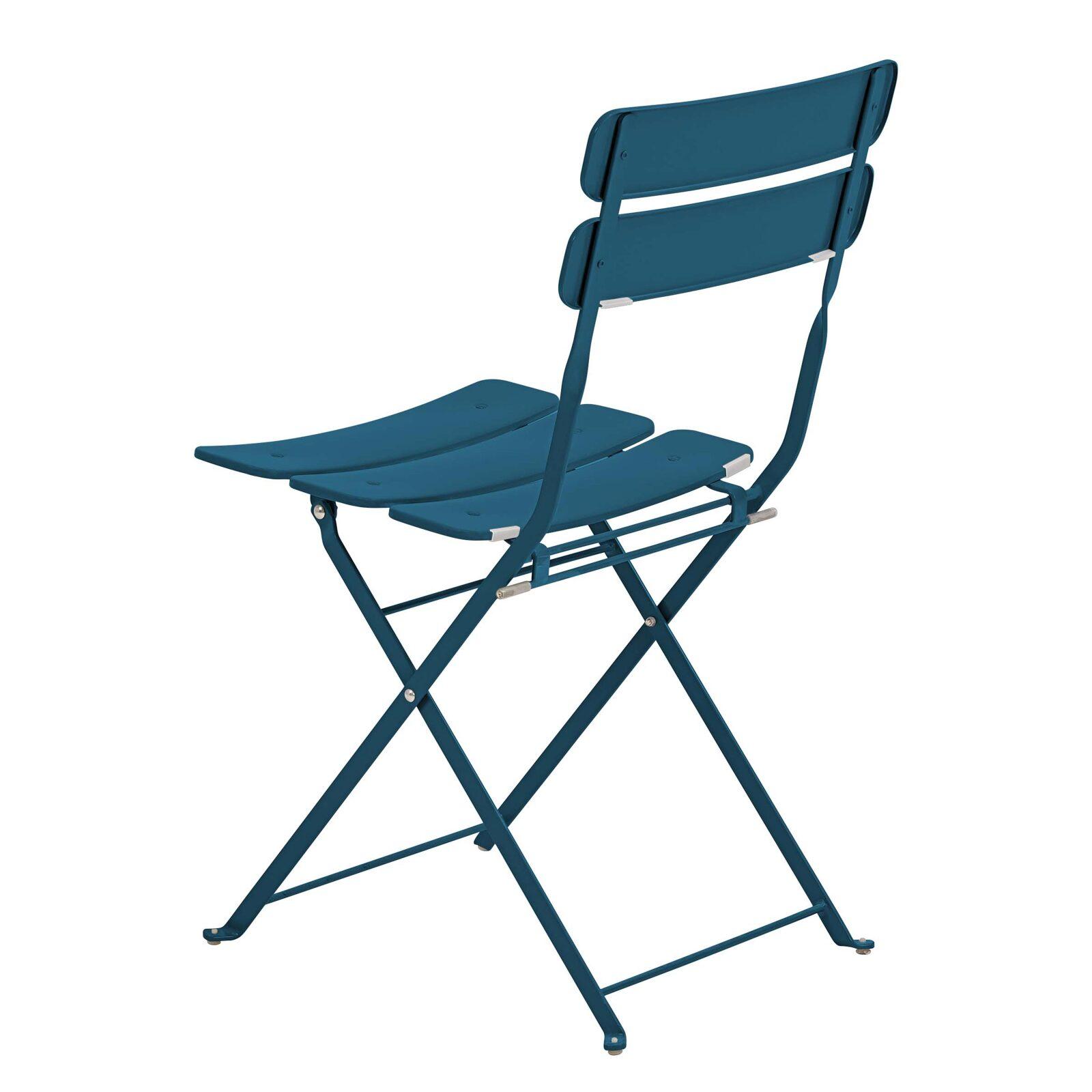 Mesa de jardín plegable redonda ⌀60 x 72 cm y 2 sillas plegables de metal. Mesa de jardín plegable redonda ⌀60 x 72 cm y 2 sillas plegables de metal.