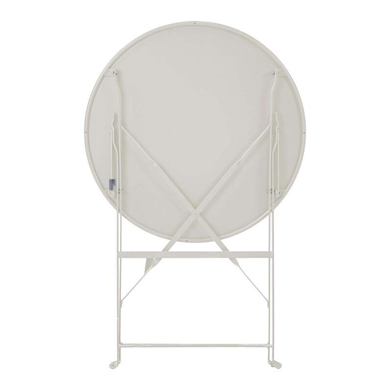 Mesa de jardín plegable redonda ⌀60 x 72 cm y 2 sillas plegables de metal. (2/6)