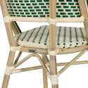 Silla parisina de aluminio y ratán sintético