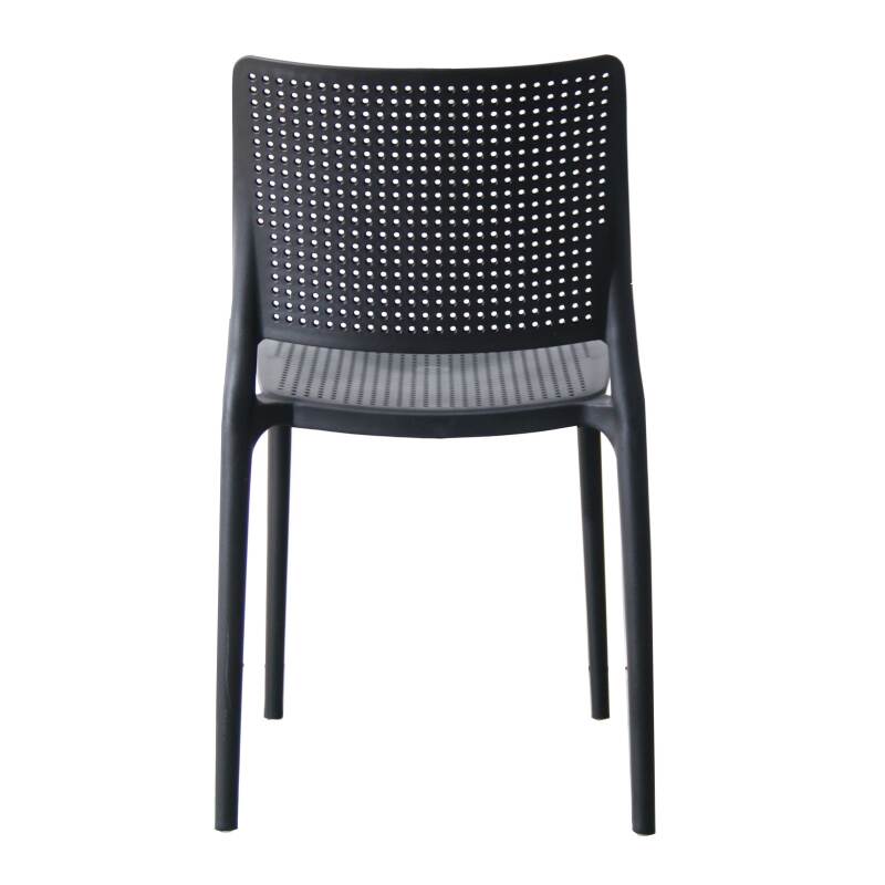 Silla de plástico calada para terraza
