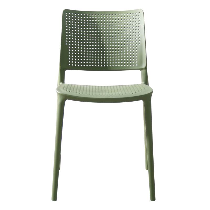 Silla de plástico calada para terraza (2/5)