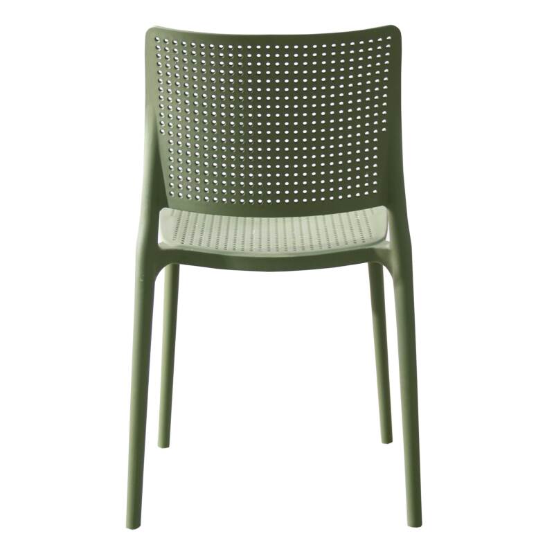 Silla de plástico calada para terraza (4/5)