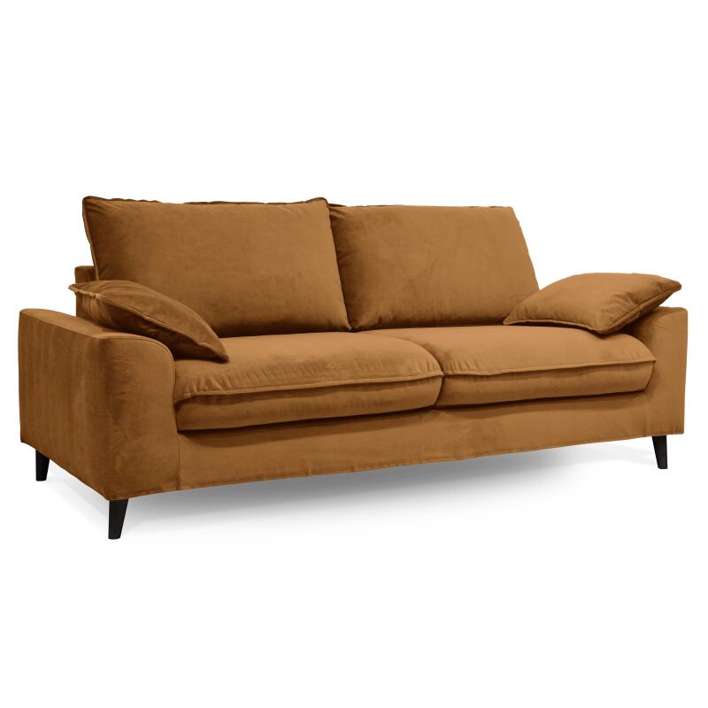 Sofá cama de terciopelo convertible de 3 plazas