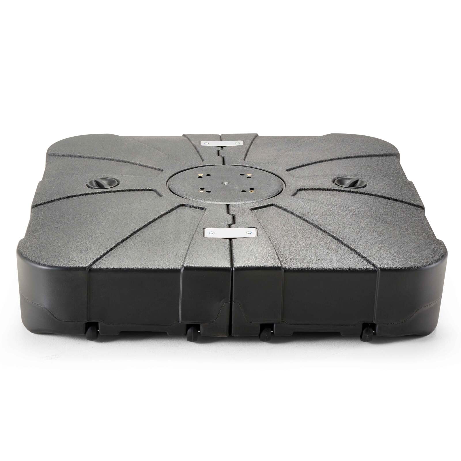 Sombrilla desplazado de conjunto (3 x 3M) giratorio 360° + Base con ruedas de 100 L para contrapesar