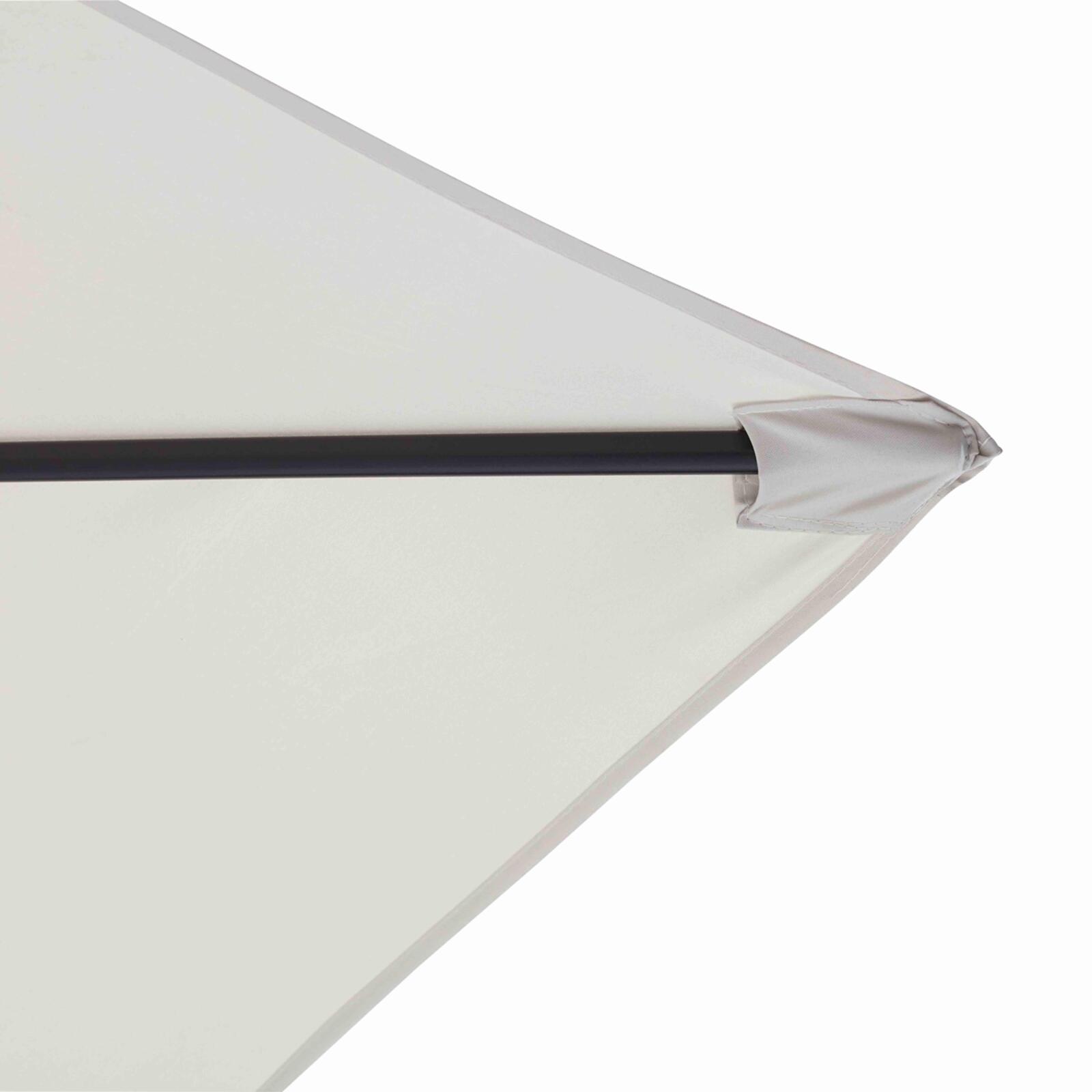 Conjunto de sombrilla desplazada cuadrada inclinable (3 x 3 m) + 4 losas para rellenar y estabilizar