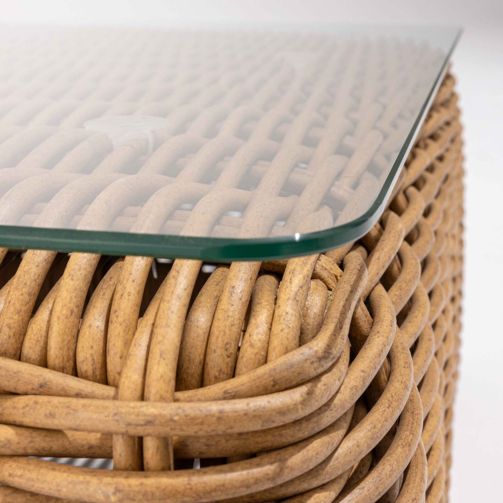 Sofá de jardín en esquina de 5 plazas de ratán sintético