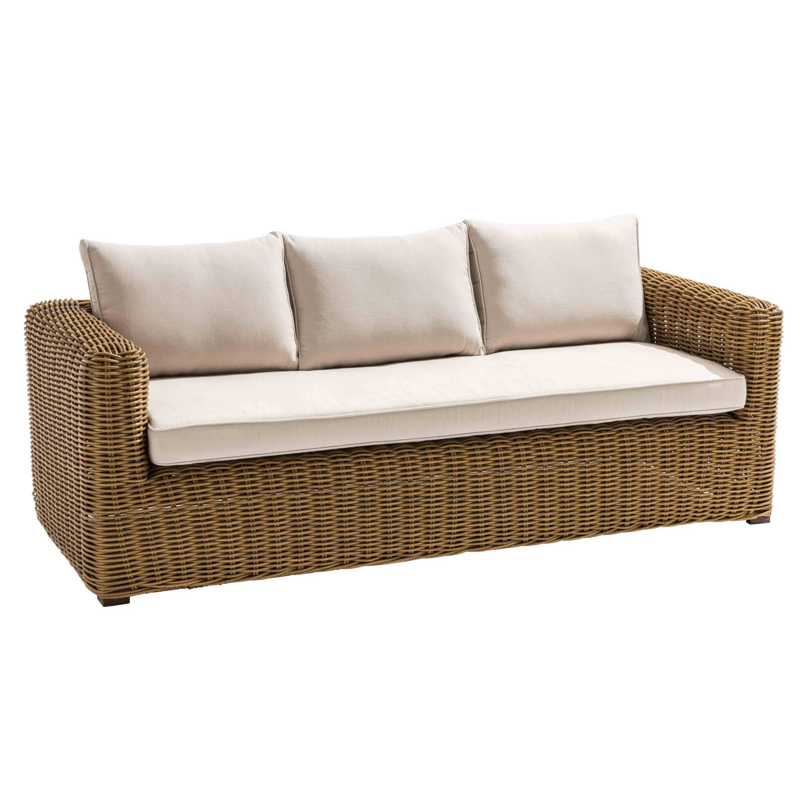 Mueble de jardín de 8 plazas en resina trenzada