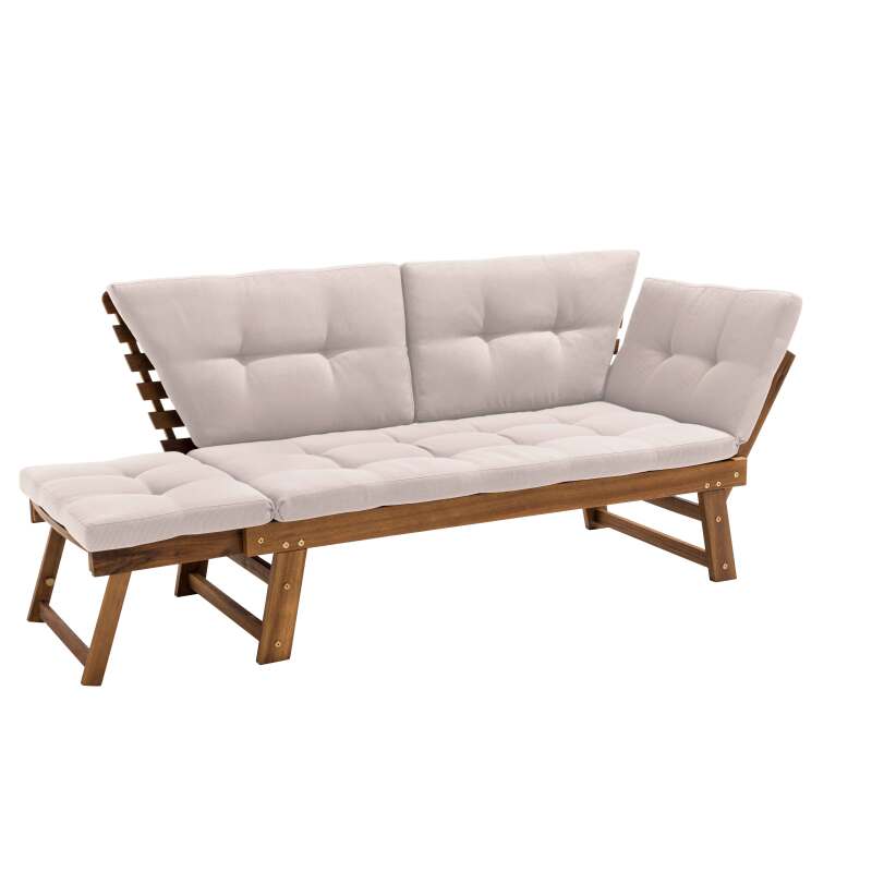 Sofá relax en acacia FSC® para el jardín