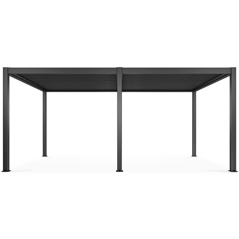 Pérgola bioclimática autoportante de 3x6m en aluminio con 2 o 4 toldos