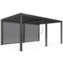 Pérgola bioclimática autoportante de 3x6m en aluminio con 2 o 4 toldos