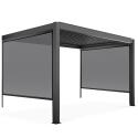 Pérgola bioclimática adosada de 3x4m en aluminio con 1, 2 o 3 toldos