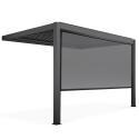 Pérgola bioclimática adosada de 3x4m en aluminio con 1, 2 o 3 toldos