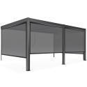 Pérgola bioclimática adosada de 3x6m en aluminio con 2 o 4 estores