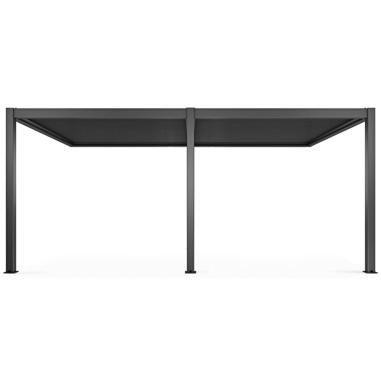 Pérgola bioclimática adosada de 3x6m en aluminio con 2 o 4 estores