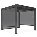 Pérgola bioclimática autoportante de 3x3m en aluminio con 1, 2 o 3 toldos