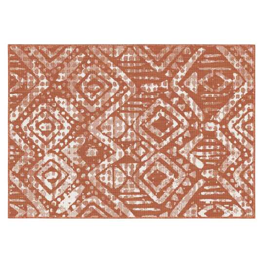 Alfombra rectangular reversible para exteriores de polipropileno