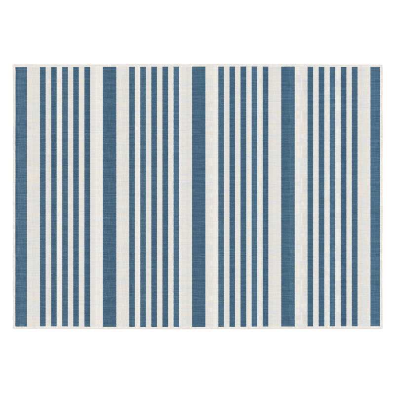 Alfombra rectangular reversible para exteriores de polipropileno