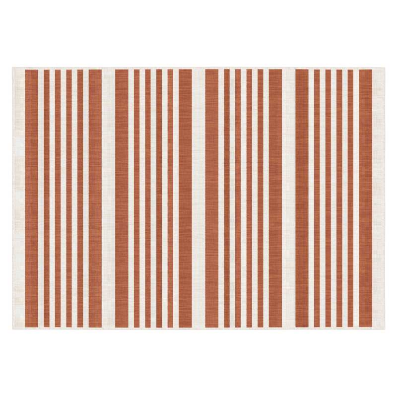 Alfombra rectangular reversible para exteriores de polipropileno