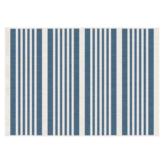 Alfombra de exterior con estampado de rayas reversible rectangular | Oviala