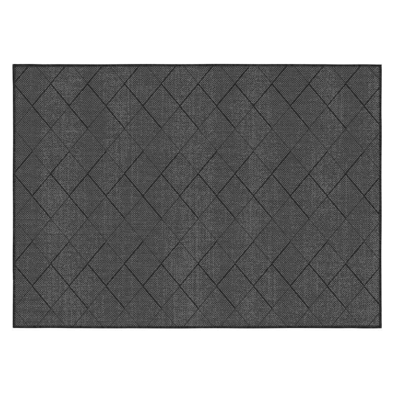 Alfombra rectangular reversible para exteriores de polipropileno
