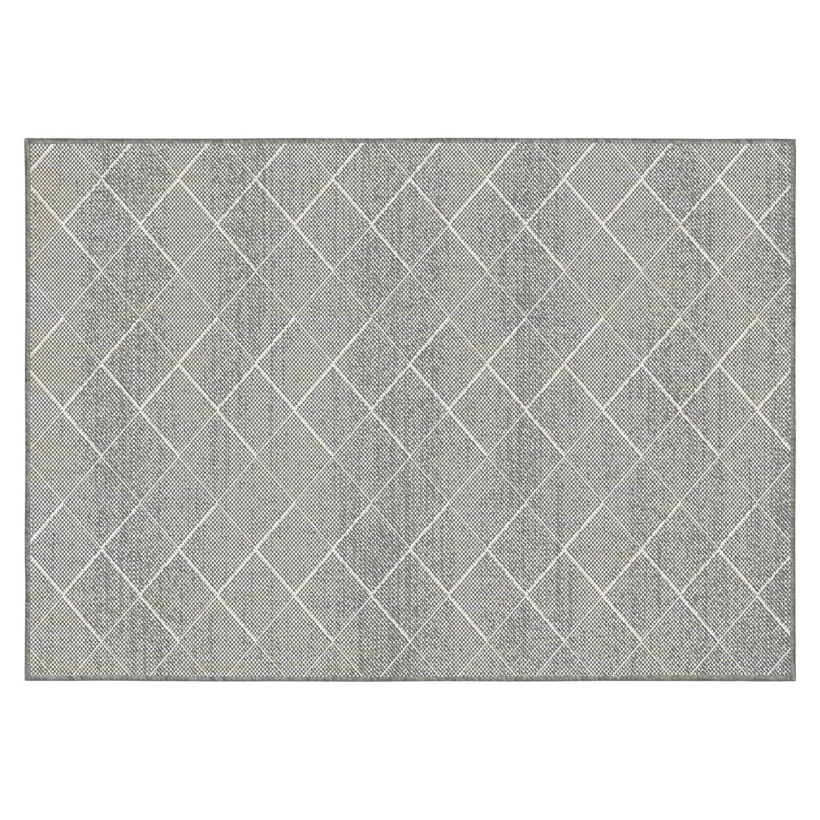 Alfombra rectangular reversible para exteriores de polipropileno