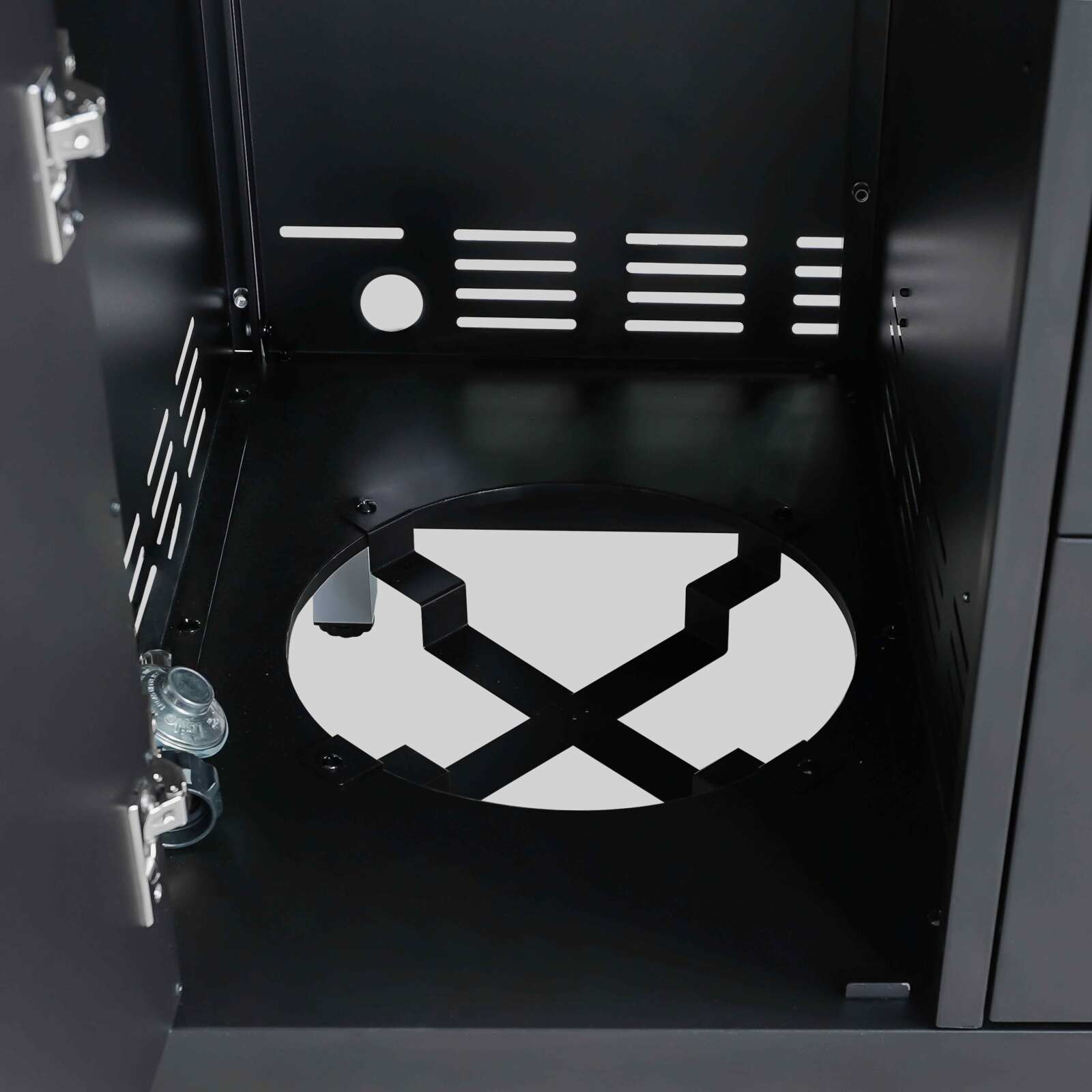 Módulo de cocina de acero con 2 quemadores para uso en exteriores