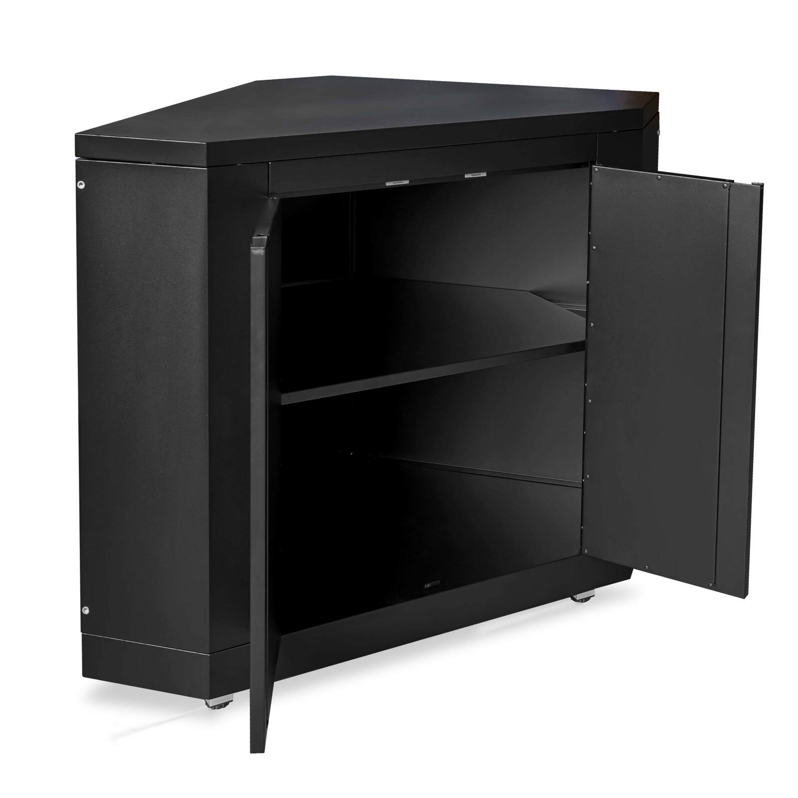 Módulo de almacenamiento de esquina de acero para cocina de exterior Módulo de almacenamiento de esquina de acero para cocina de exterior