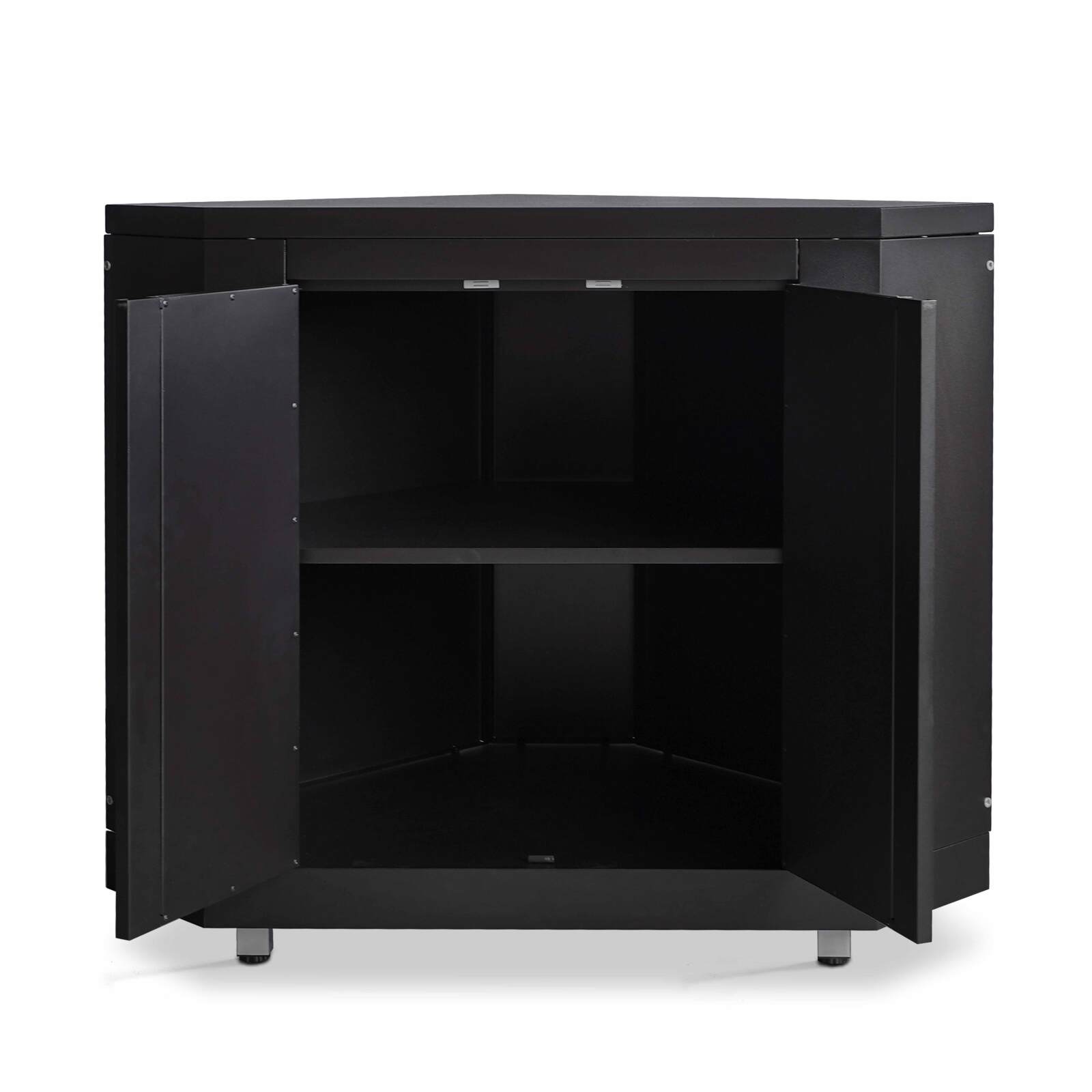 Módulo de almacenamiento de esquina de acero para cocina de exterior