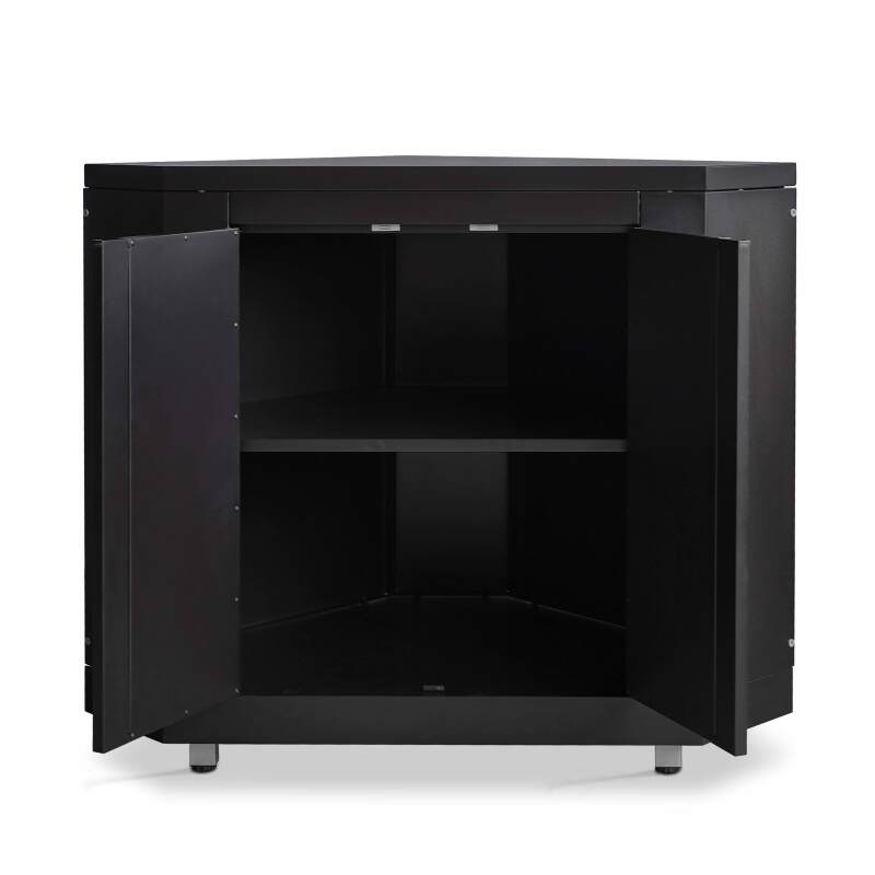 Módulo de almacenamiento de esquina de acero para cocina de exterior