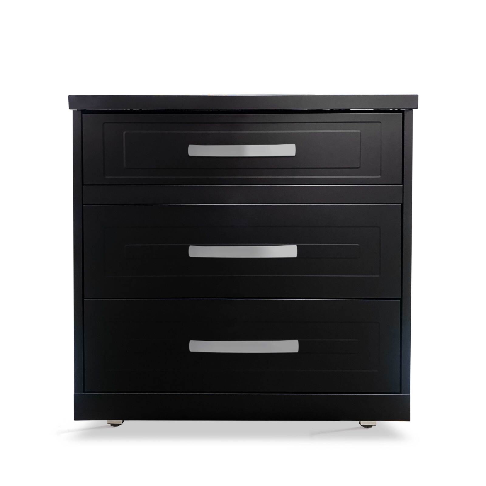 Módulo de almacenamiento de 3 cajones para cocina exterior