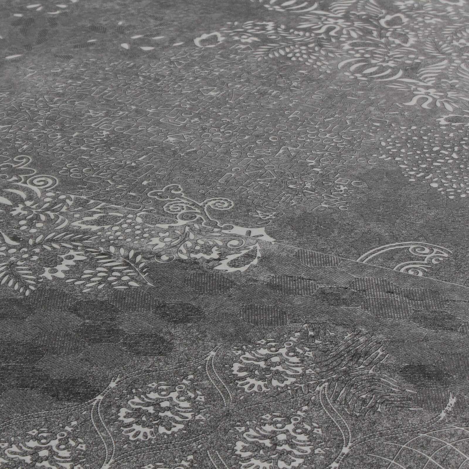 Mesa de jardín de cerámica con efecto estampado (185 x 95 x 74 cm)