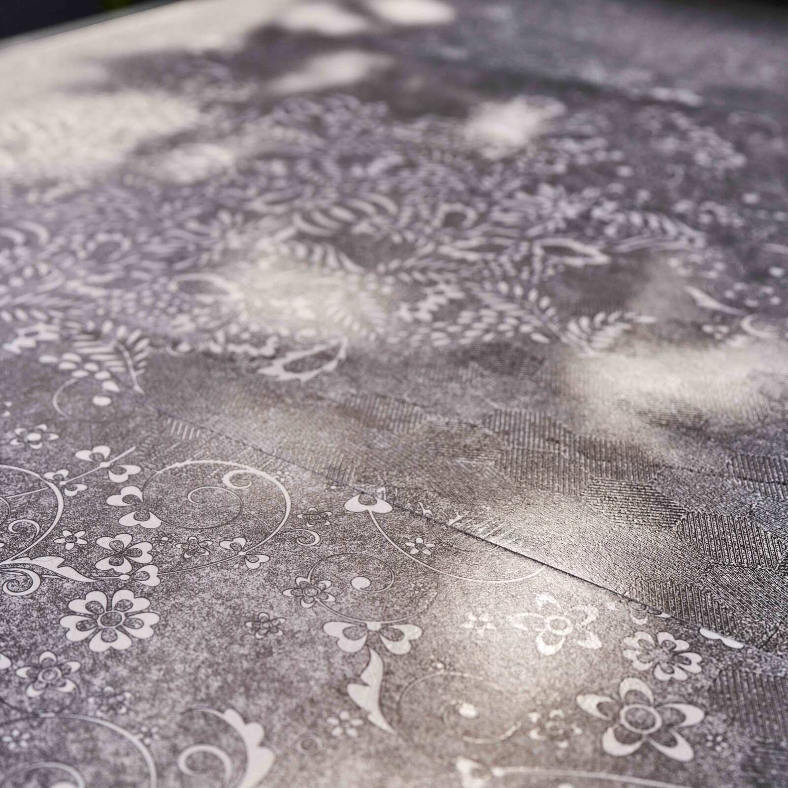 Mesa de jardín de cerámica con efecto estampado (230 x 95 x 74 cm)