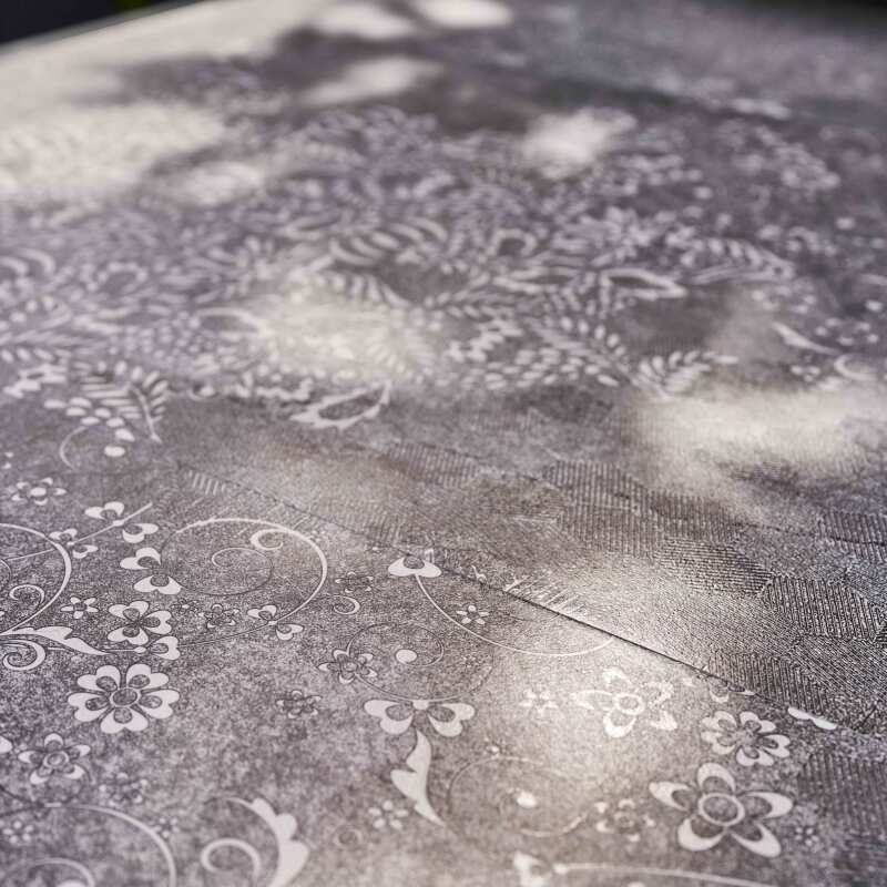 Mesa de jardín de cerámica con efecto estampado (230 x 95 x 74 cm) (4/6)