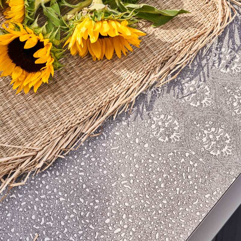 Mesa de jardín de cerámica con efecto estampado (230 x 95 x 74 cm) (2/6)