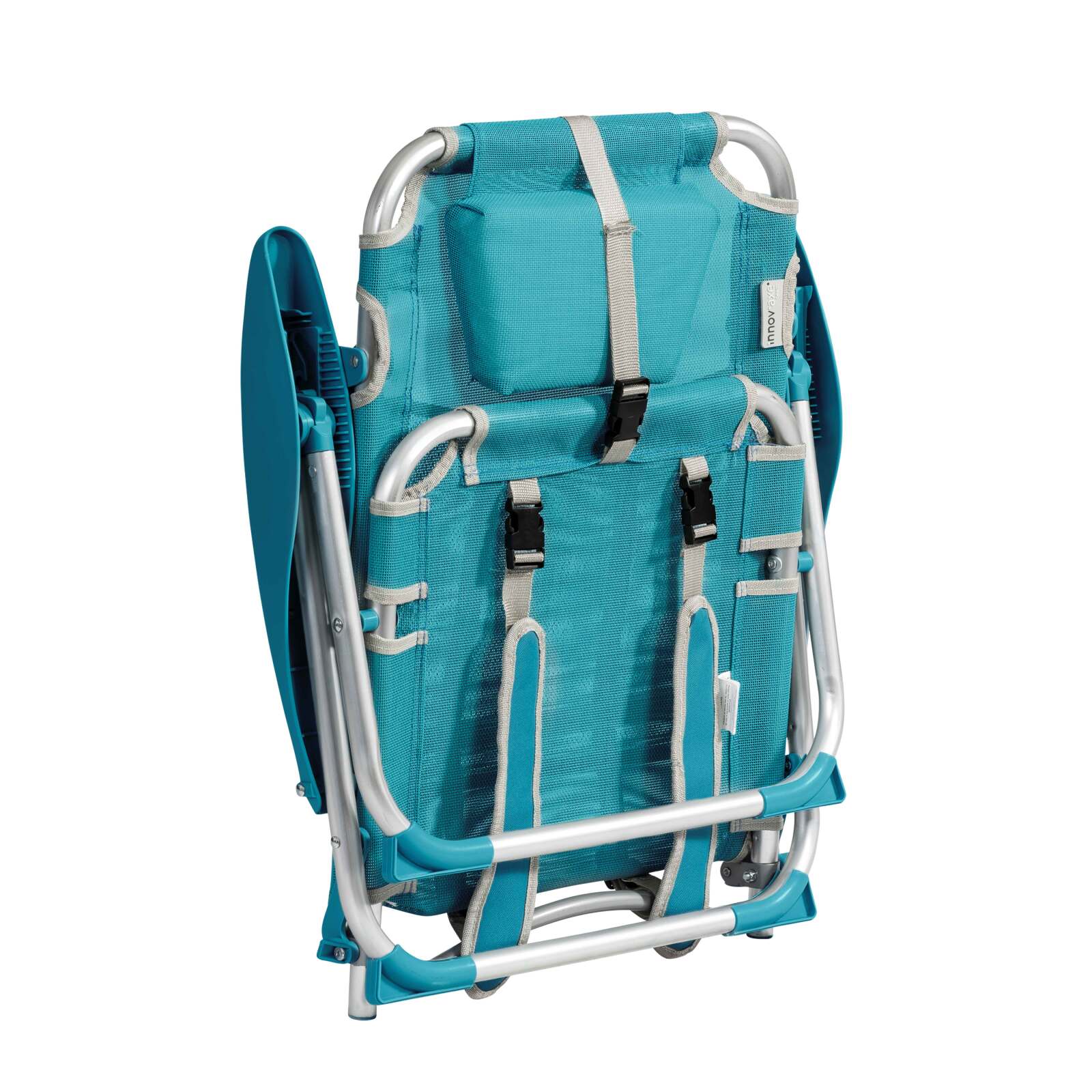 Lote de 2 sillones de playa plegables, reclinables 4 posiciones