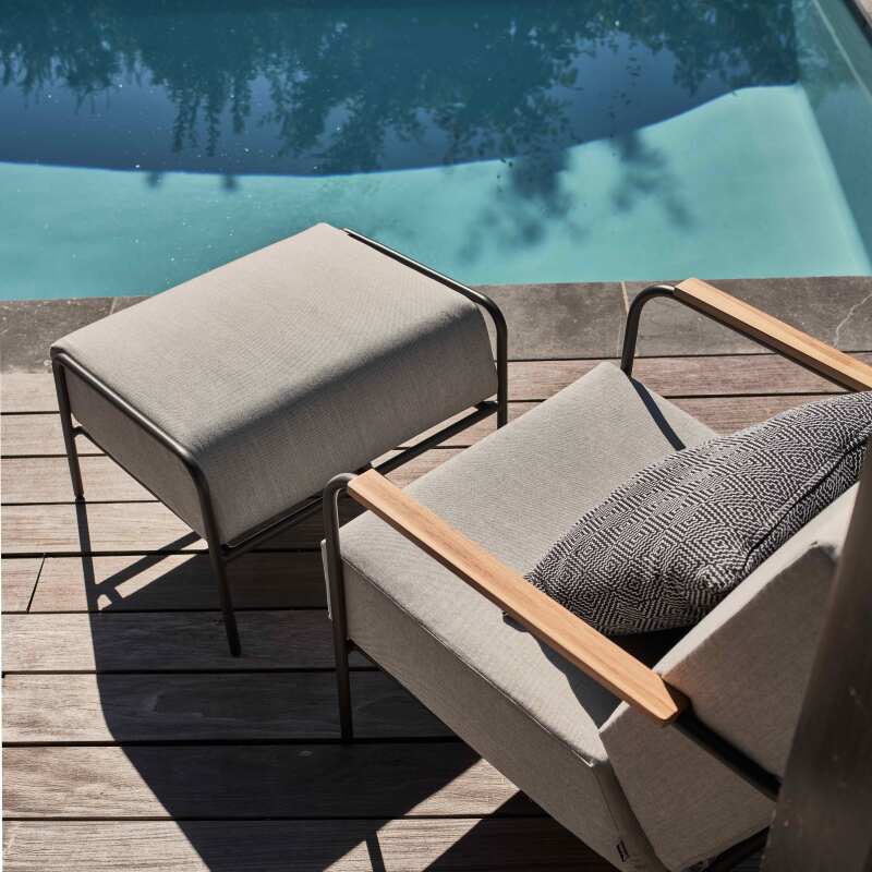 Salón de jardín de 4 plazas de teca 100 % FSC