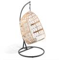 Silla colgante de jardín de ratán sintético