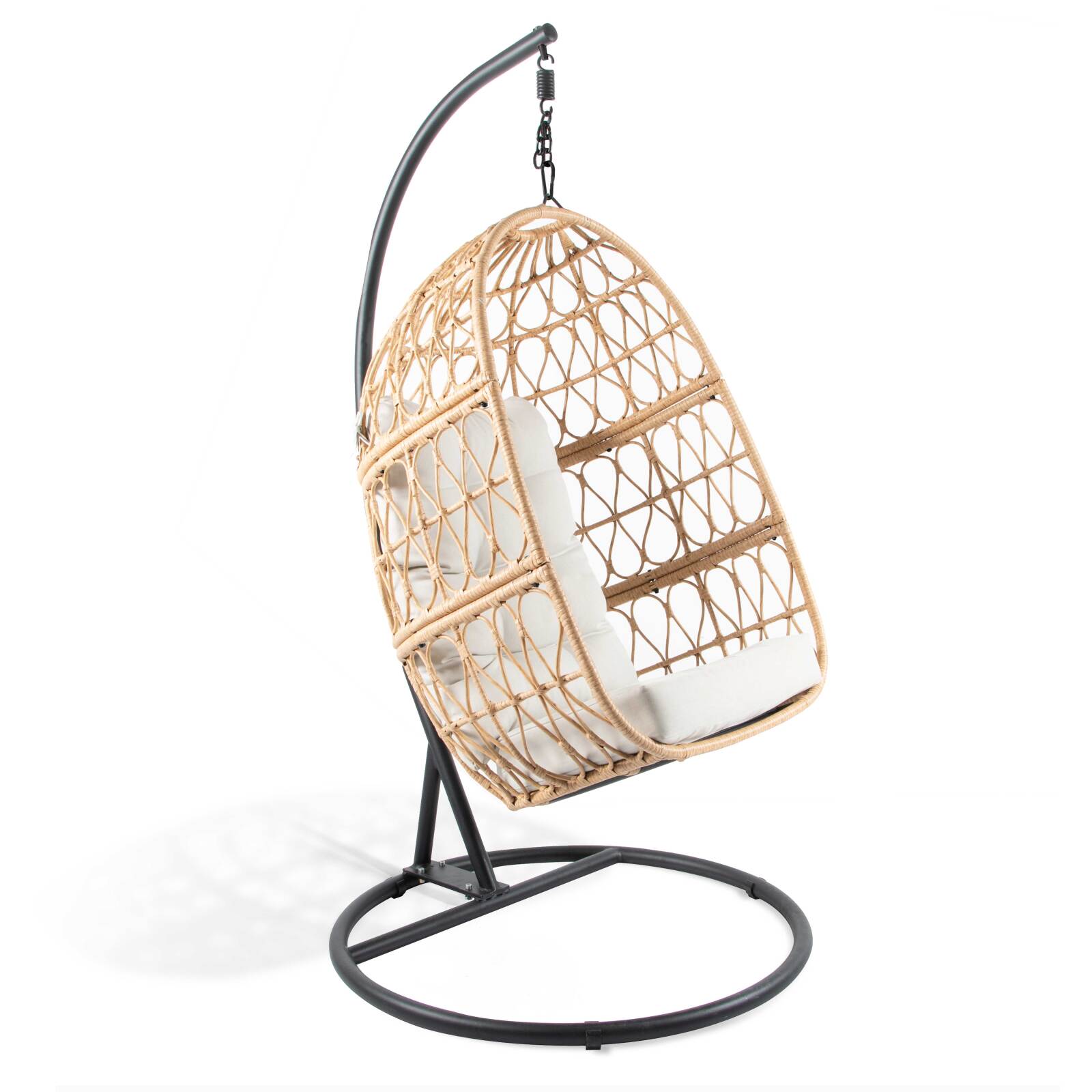 Silla colgante de jardín de ratán sintético