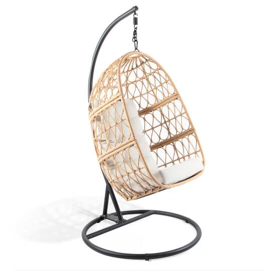 Silla colgante de jardín de ratán sintético | Oviala