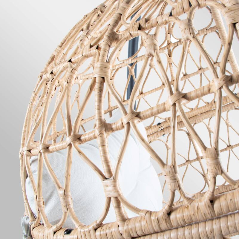 Silla colgante de jardín de ratán sintético