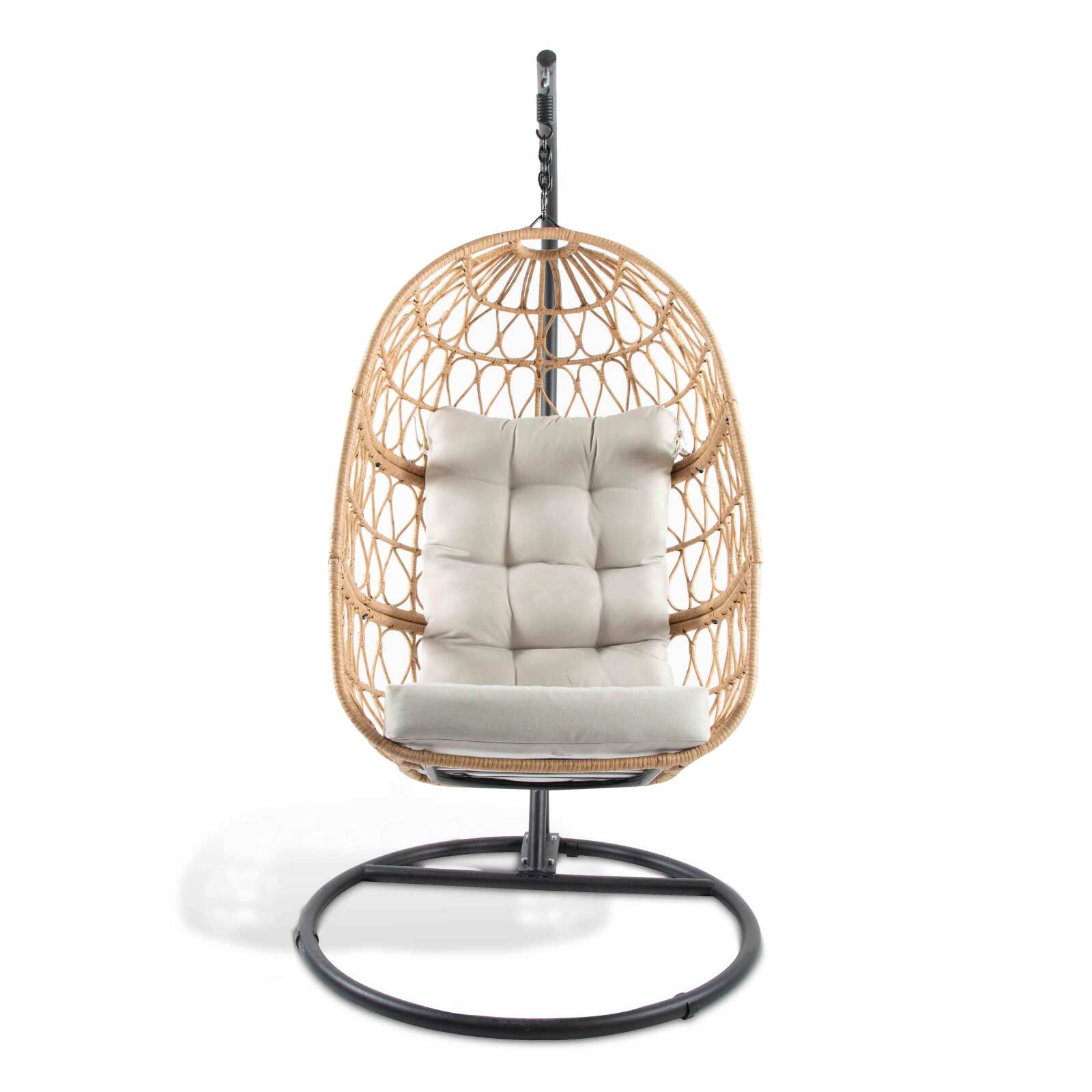 Silla colgante de jardín de ratán sintético