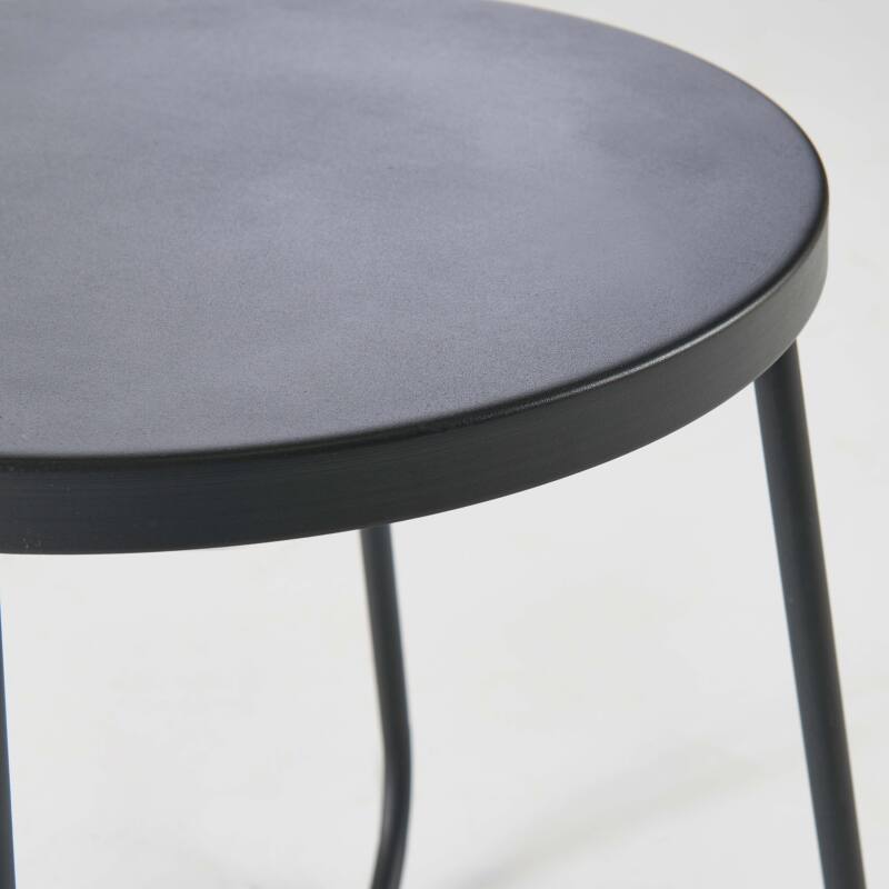 Lote de 2 sillas de jardín de ratán sintético y una mesa de centro