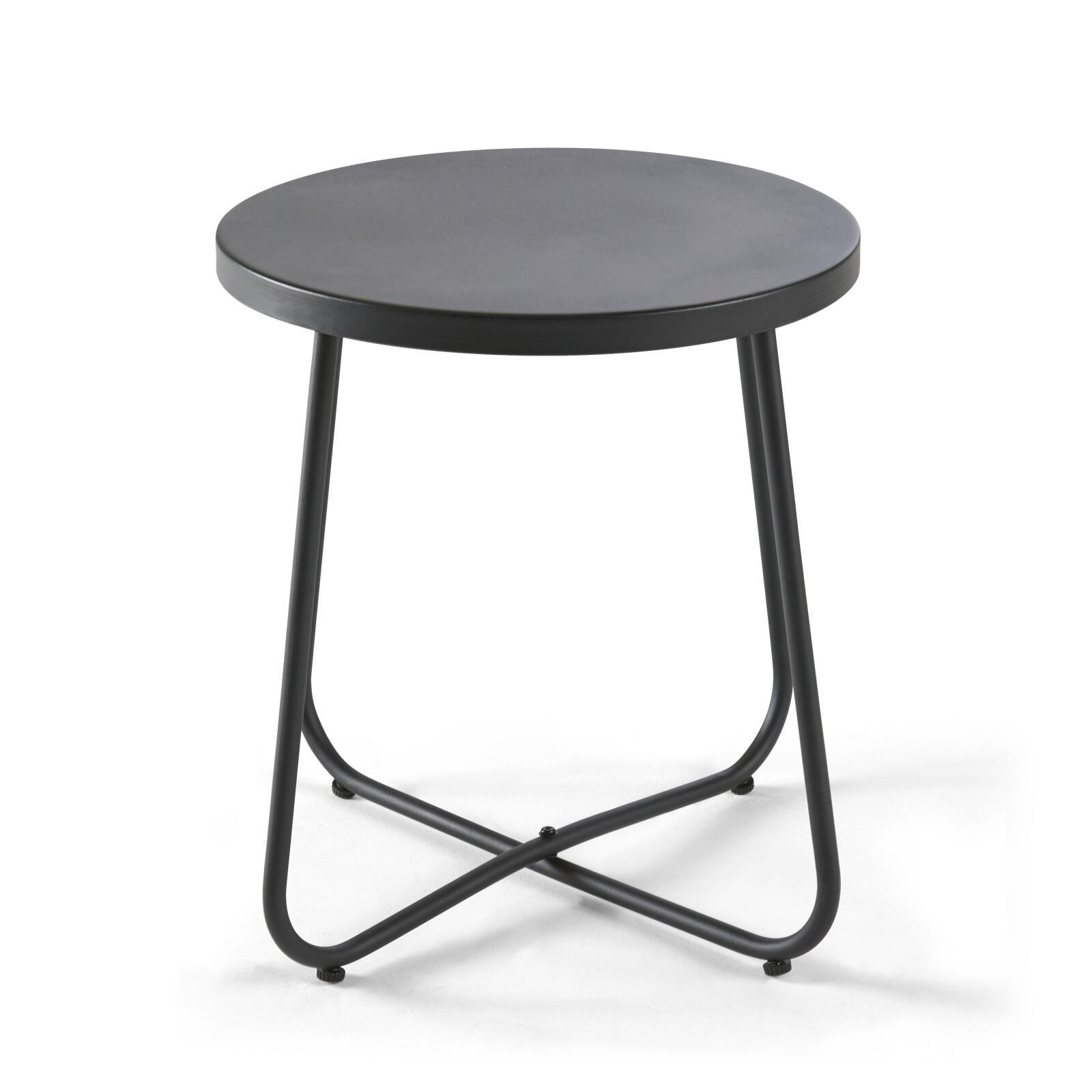 Lote de 2 sillas de jardín de ratán sintético y una mesa de centro