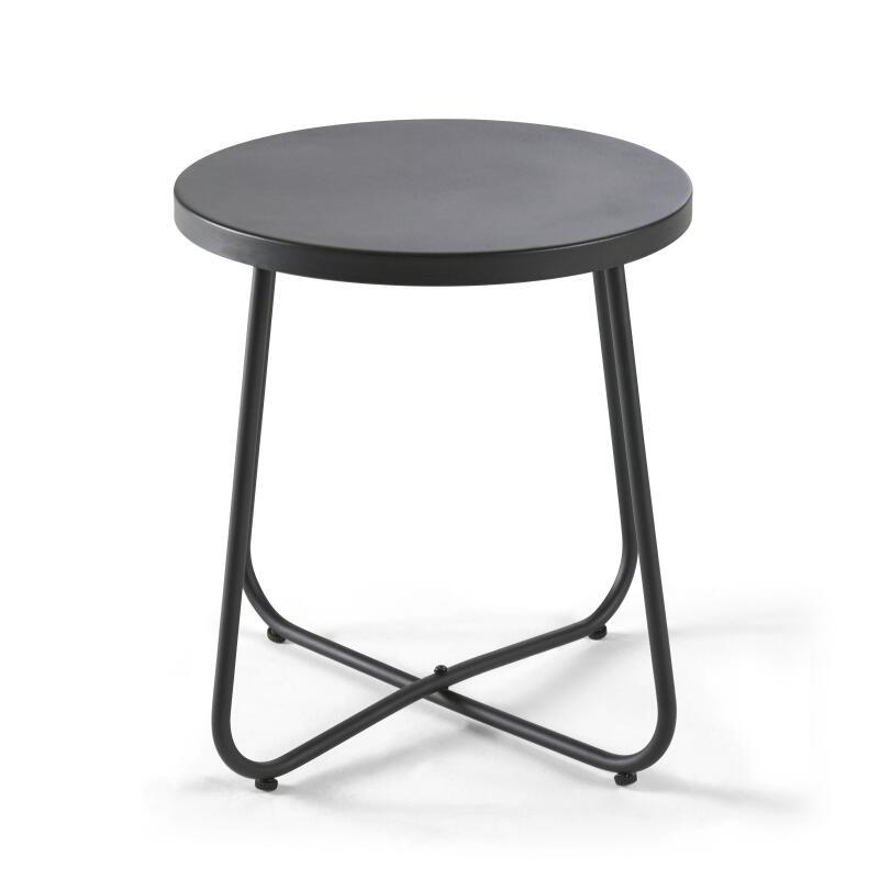 Lote de 2 sillas de jardín de ratán sintético y una mesa de centro