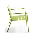 Silla de jardín baja de metal